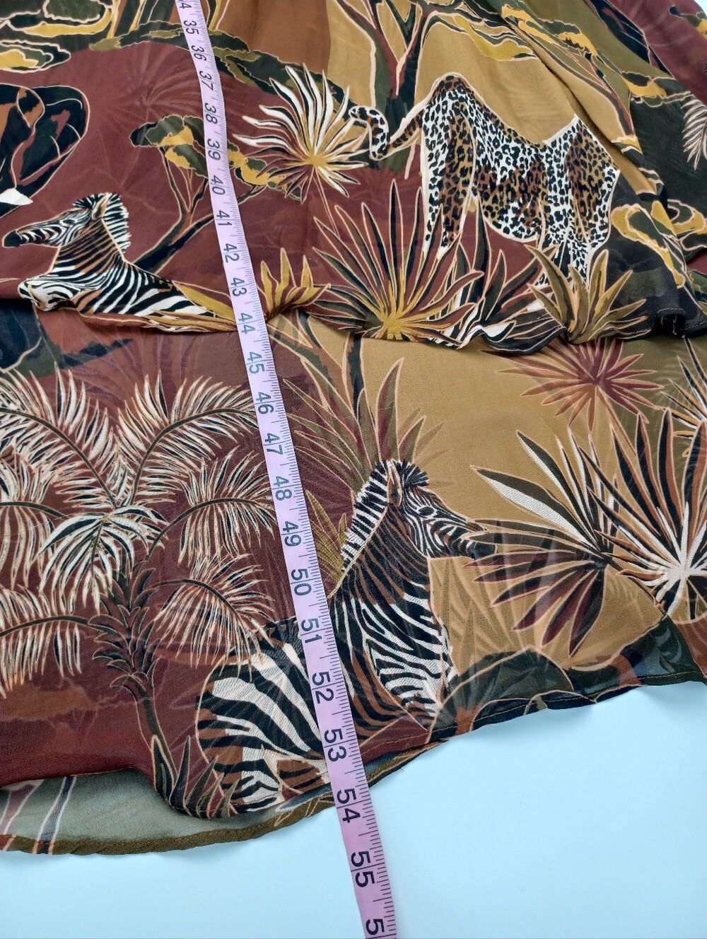 Farm Rio Savana Dream Maxi Dress Size XS Women Long Sleeve Viscose V Neck Boho - Picture 15 of 16